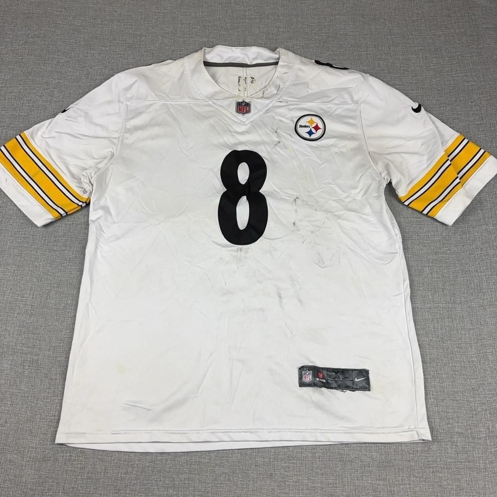 Kenny Pickett Pittsburgh Steelers Jersey Mens XL White NFL Football Nike 8